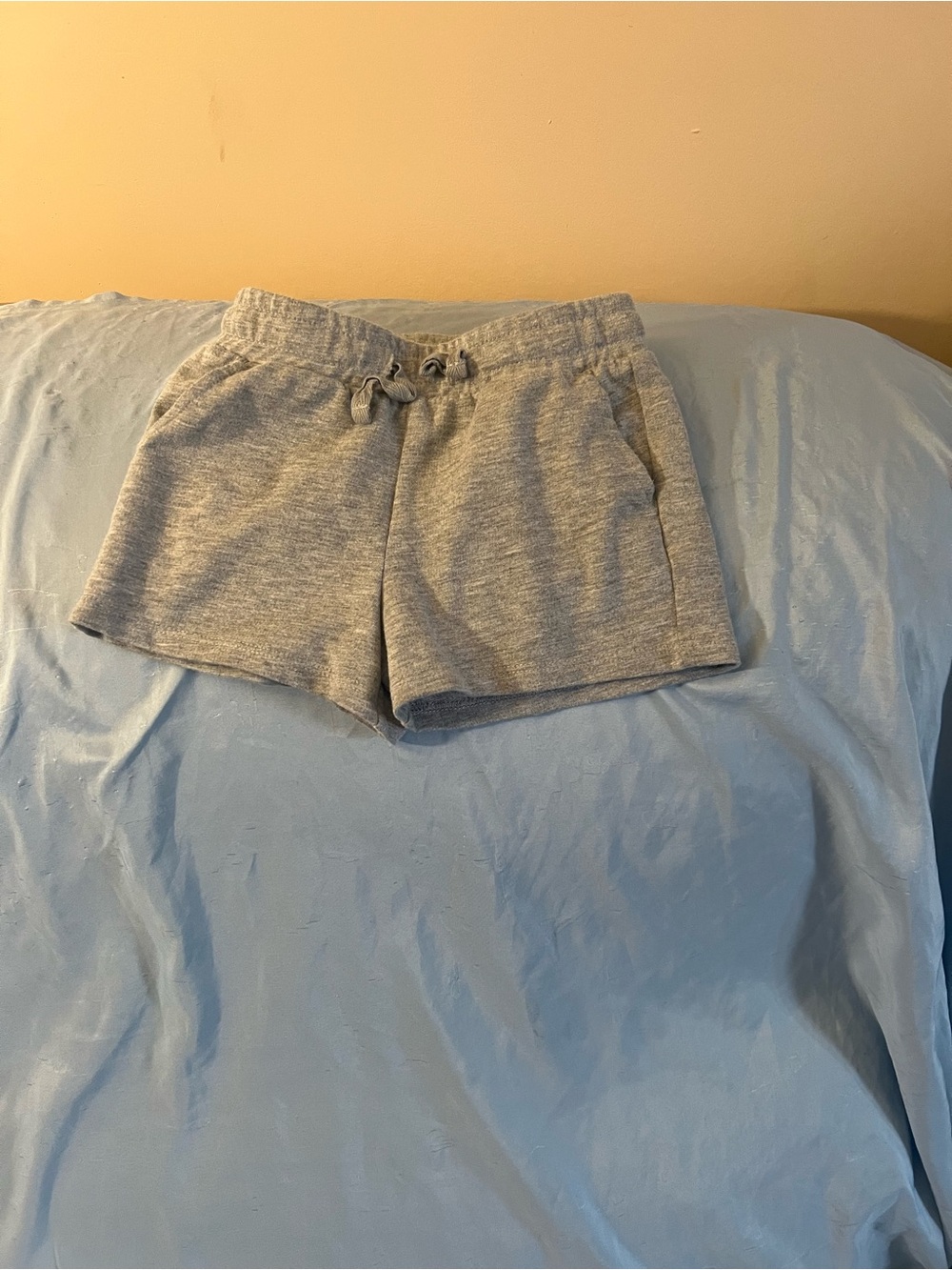 Toddler Girls Casual Drawstring Shorts in Gray